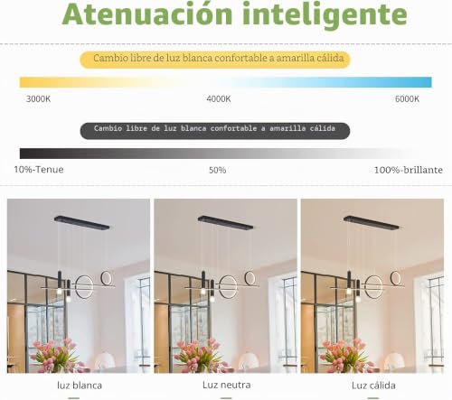 Lámpara LED lineal moderna ajustable para eliminar sombras en el comedor 4