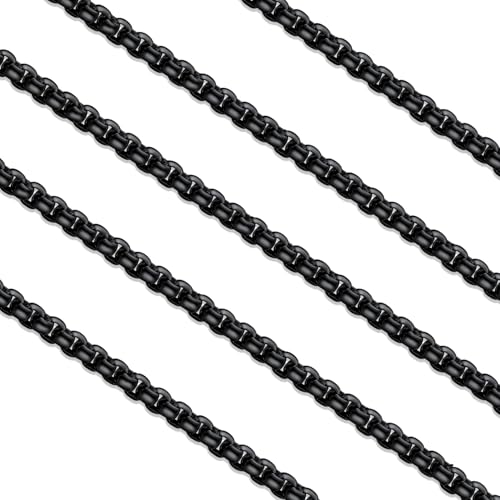 FaithHeart Collar de cadena de serpiente chapado en oro de 18 quilates para mujeres y hombres (plata/oro/negro), Acero inoxidable, Sin gemas.