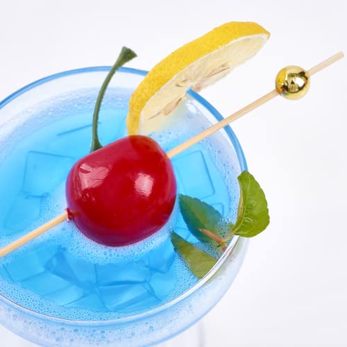 PuTwo handgemachte hölzerne Cocktailspieße, 100 Stück, Zahnstocher, Partyzubehör, Cocktailsticks, Cocktail Pick für… - Image 4