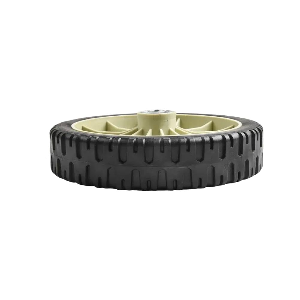 Rueda de cortacésped de 8 pulgadas, 1 par de ruedas delanteras y traseras de goma compatibles con cortacésped manual eficiente HRJ216