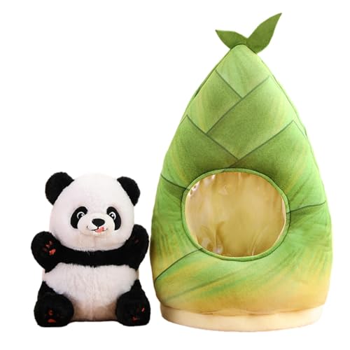 Peluche Panda – Osos de peluche de 35 cm, oso de peluche panda, pandas rellenos, peluche multiusos de dibujos animados, muñecas portátiles, mochila suave para niños para la casa, el trabajo, el coche