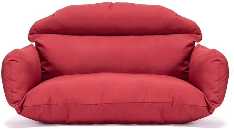 Patio Double Chair Cushion Replacement 55x35in Thickened Memory Foam Large Double Egg Swing Chair Cushions Outdoor Hnaging Basket Egg Chair Cushion 55x35in (Cushion Only) R-21