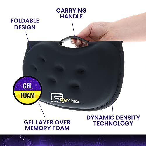 image for GSeat CLASSIC Gel and Foam Seat Cushion - Use for Chairs, Car, Office,