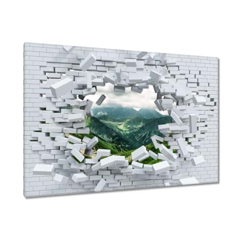 Toile imprimée Tatras 90x60cm pour habiller un grand mur blanc vide