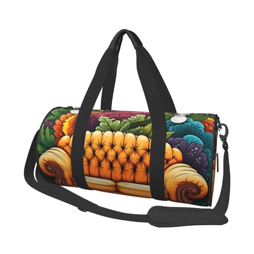 Travel Duffle Bag Lightweight Small Gym Bag Foldable Weekender Overnight Bags with Adjustable Shoulder Strap Carry On Tote Bags Couch Hospital Bag for Women Men