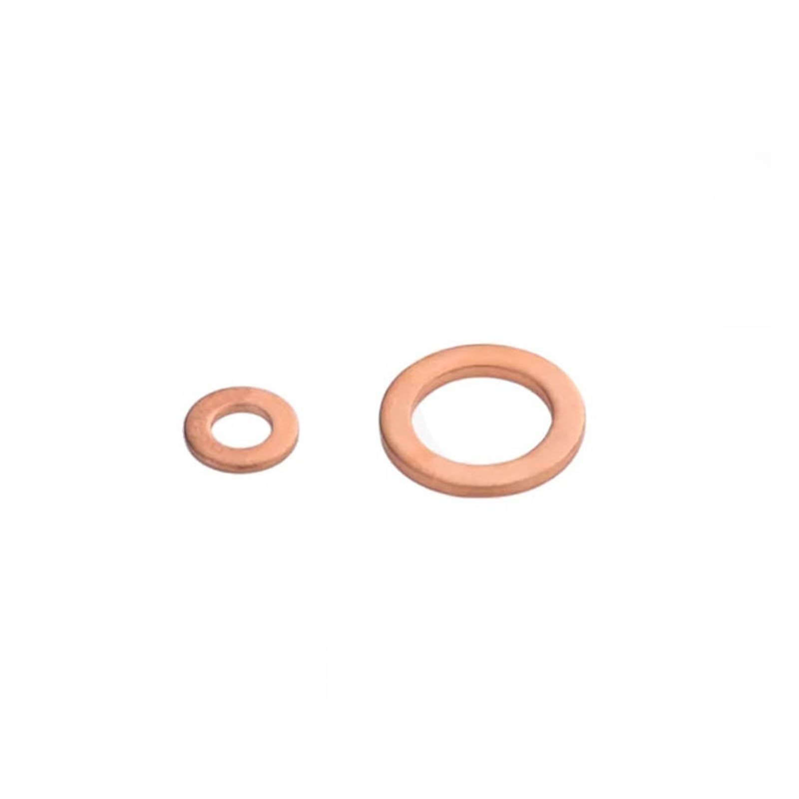 1-30 piezas M18-M60 Arandelas de cobre Cuña Junta plana Anillo de sello Espaciador liso for tapón de cárter(30Pcs,M30x50x2.0mm)