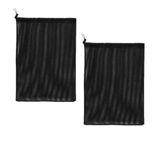 2 Pcs 11.8 x 15.4 Pond Pump Filter Bag - Pond Pump Cover with Drawstring Pond Mesh Pump Barrier Bags for Outdoor Water Ponds Filters Water Filter Pump Outdoor Ponds Garden Swimming Pool