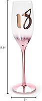Vista 5 de Vaso de champán rubor para cumpleaños número 18
