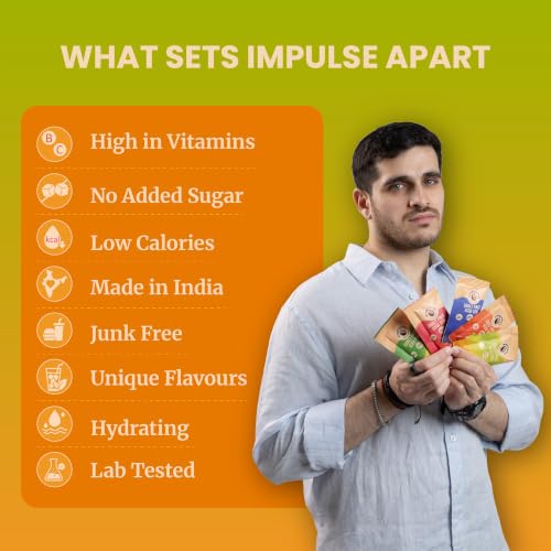 Image of Impulse Coffees Guilt Free Iced | Iced Tea Powder Drink Mix | Zero Refined Sugar, Low Calorie, Pineapple Flavour | 20g x 5 Sachets (100g)