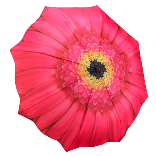 Galleria Pink Daisy Auto-Open/Close Rain Folding...