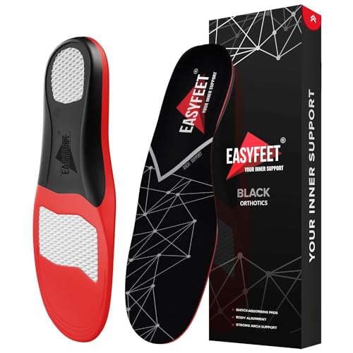 Premium Anti-Fatigue Shoe Insoles - Plantar Fasciitis Arch Support Insoles for Men and Women Shoe Inserts - Orthotic Inserts - Flat Feet - Insoles for Arch Pain High Arch - Boot Insoles M