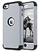 iPod 6 Case,iPod Touch 6 Case,ULAK Heavy Duty High Impact KNOX ARMOR Case Cover Protective Case for Apple iPod touch 5 6th Generation(Grey + Black)