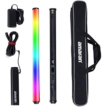 Aputure Amaran T2C RGBWW LED Tube Light، 20W 2500K-7500K قابل للتعديل RGB Light Wand Support APP و DMX Control 46 Color Gel Presets 60cm