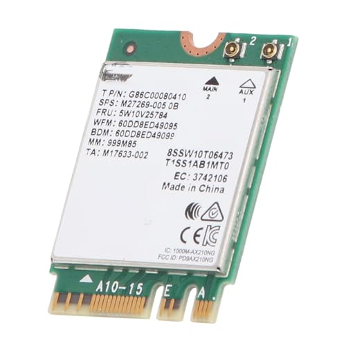 Tarjeta AX210 WiFi 6E interna de tres bandas para PC y portátiles de metal