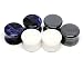 Set of 3 Pairs Stone Plugs - 7/16" - 11mm - (Sodalite, Hematite, White Jade) - Sold As a Pair