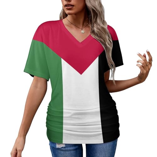 TAIZIYEAH Palestine Flag Womens Sports Vest Casual for Women Spring Summer Party Clothes product thumbnail 13
