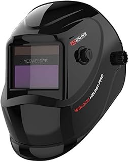 YESWELDER True Colour Welding Mask, Solar Powered Auto Darkening Welding Helmet, Wide Shade 4/9-13 Weld Helmet for TIG MIG ARC