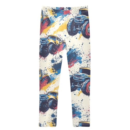 Boccsty Doodlemonster Car Grunge Girls Leggings Kids Yoga Pants Dance Active Tights 4T