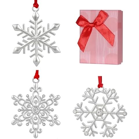 Winter Snowflake Decorations with Rhinestones Cover