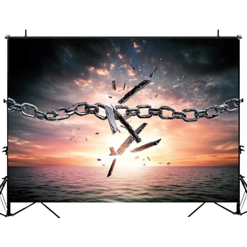 Photography Backdrop Photography Background Wings Birds Broken Chains for Photoshoot Portrait Photo Studio Video Prop Birthday Party Booth Decoration 7x5ft
