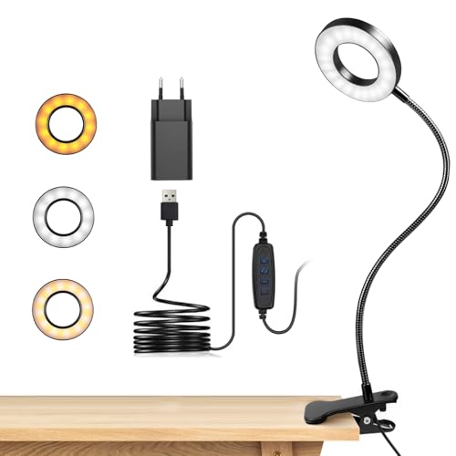 dowowdo Lampe de Bureau à Pince 48 LED Flexible à...