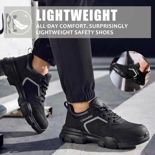 Image of Steel Toe Shoes for Men Puncture Resistant Mens Safety Work Shoes