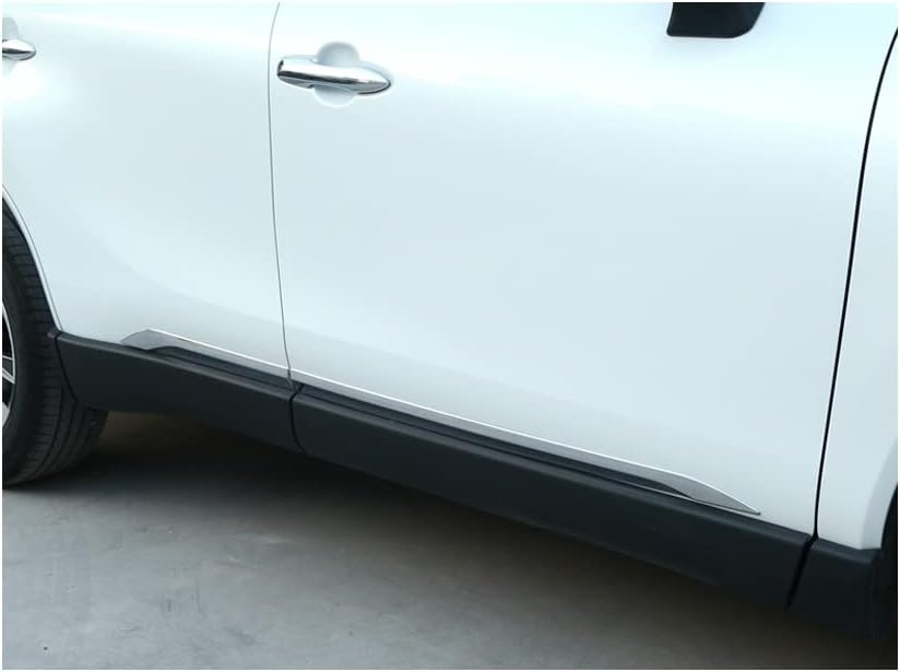 4Pcs ABS Chrome Car Exterior Body Side Door Molding Protector Cover Trim Strip Protector Guard for Toyota Venza 2021 2022 2023 2024 2025