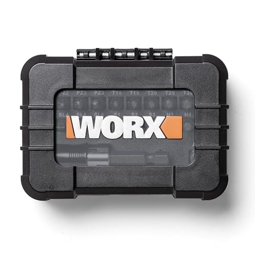 WORX WA1165 Original Impact Schrauber-Bit-Set 32-tlg., universelle Kompatibilität, langlebiger gehärteter Stahl, Schlagschrauber geeignet, inkl. Aufbewahrungsbox (vielseitig für Heimwerker & Profis)