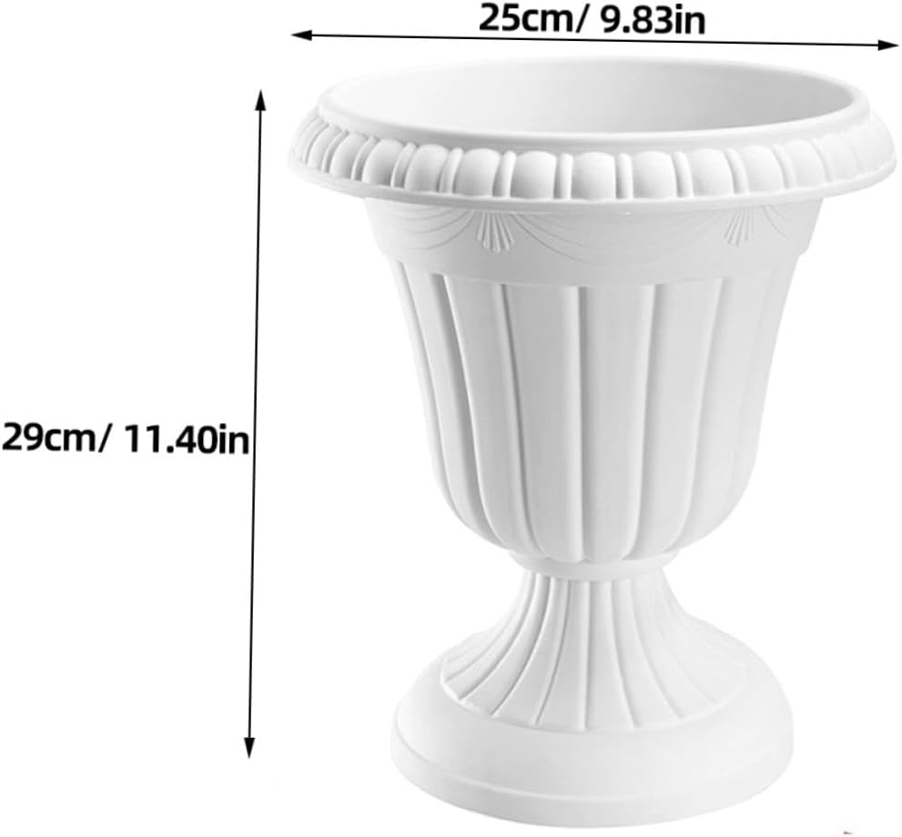 1 Set Flowers Pot Small Wedding Decor Large Pot Flower Decorative Planters Planter Urns Urn Home Decor s Tall Porch White Plastic