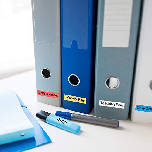 Replace For Brother M Tape P Touch 12Mm 0.47 1/2, M-K231 M-K131 Mk431 Mk531 Mk631 Mk731 Compatible With Brother Pt-M95 Pt-65 Pt-90 Pt-80 Pt-70Bm Pt-45 Label Maker Refill, 6 Color M Series Label Tape #TOP5