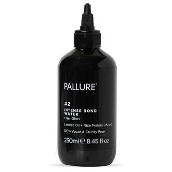 Pallure No. 2 Intense Bond Hair Gloss Treatment For Shiny, Glossy, Silky and Healthy Hair - Bond Repairing and Hydrating, Made With Linseed Oil And Rice Protein, 8.45 Fl Oz