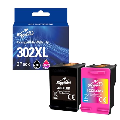 Cartouches d'encre 302 XL haute capacité pour des textes nets et photos éclatantes