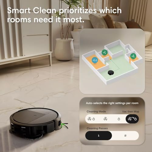 Image of iRobot Roomba Plus 575X Combo Robot + AutoWash Dock, Self‑Cleans, Heated Wash & Heated Dry, Auto‑Empties up to 90 Days, 3.2X Power-Lifting Suction, 2X Deeper Mopping, Ideal for Homes with Pets & Kids