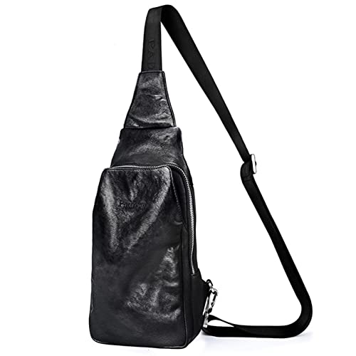 Crossbody Bags Bag Men Cow Leather Sling Bag Casual Chest Pack Shoulder Messenger Bags