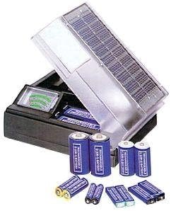 Solar powered USB and battery charger
