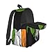 SEOCKA Ireland Irish Flag Heart Laptop Commuter Backpack Shoulder Bag Casual Back Pack Daypack Bags With Side Pockets For Work Travel Daily Use