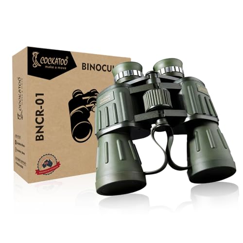 Cockatoo BNCR-01 Enhanced Vision Binocular, 7X Zoom x 50 mm Lens Size Binoculars for Long Distance with 1280 x 1080p for HD Vision for 1000M