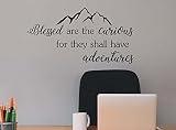 Simple Expressions Arts Blessed are The Curious for They Shall Have Adventures Love Wall Mural Stick