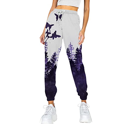 Pantalon de survêtement à poche pour femmes taille haute legging noir brillant ample jogging