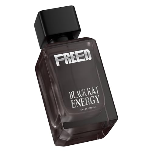 Image of FREED Black Kat Energy Eau De Parfum for Women | Warm Gourmand Perfume with Vanilla, Jasmine & Coffee | Long Lasting Smell | Luxury Gifts for Woman | 80 ml