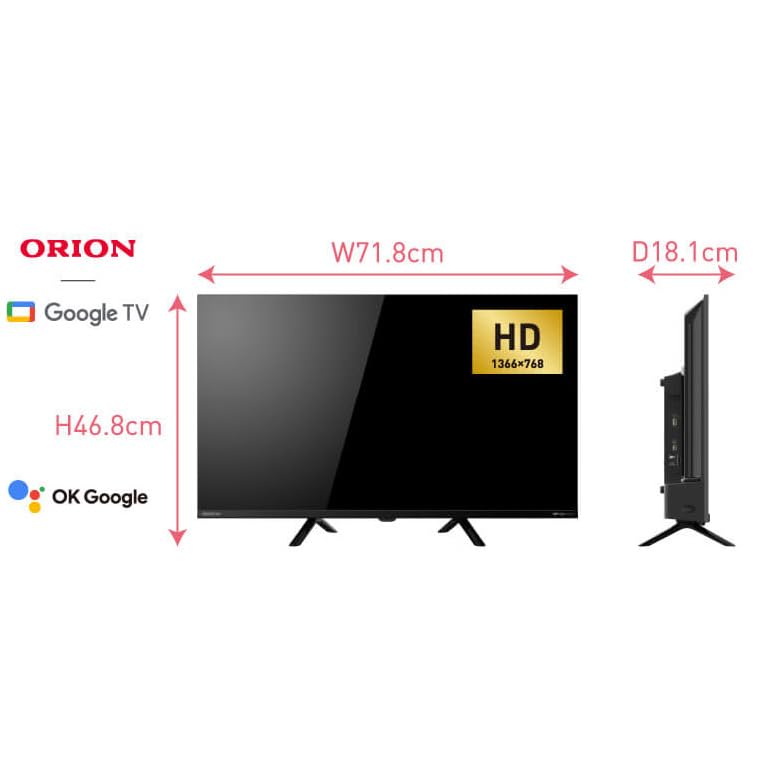 t*i様 32V型 ハイビジョン液晶テレビ OSW32G10 ORION オリオン OSW32G10 32V型 ハイビジョン スマートテレビ