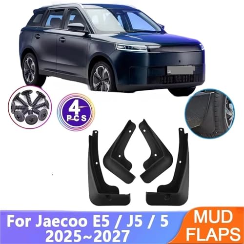 Protector de cejas rueda Jaecoo J5 EV 2025: accesorios guardabarros antisalpicaduras coche 2