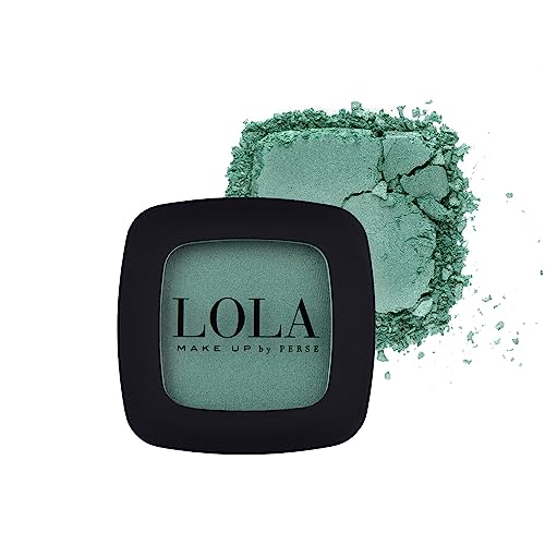 Lola Make-Up Mono Eyeshadow, Green Tint, Satin, Rich Intense Pigmentation, High Coverage, Use Wet & Dry, All Skin Tone