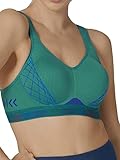 TriAction Cardio Cloud P Ex Reggiseno Sportivo Incrociato sulla Schiena, Emerald, 3D Donna