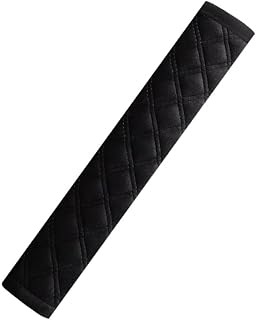 2 almohadillas para cinturón de seguridad para el coche, acolchado para cinturón de seguridad, para cinturón de seguridad, para adultos, más comodidad en el viaje, color negro B 85 cm