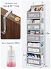 JARLINK Over The Door Organizer Storage, 5 Shelf Hanging Door Organizer with 5 Large Capacity Pockets, Anti Tilt 44 lb Load Behind Door Storage for Bedroom, Bathroom, Pantry, Nursery, (Grey) #2