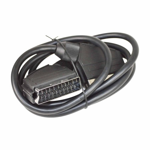 STATUS Scart Lead |1 Meter 21 Pin Scart to Scart Cable | Nickel Plated 7mm Replacement Lead | S1MNPSCART1PK6