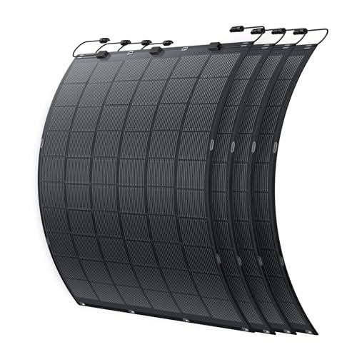 ALLDREI® flexible Solarmodule 2er Set - 900W flexibles Solarpanel-Kit, 213°Biegung PV Module...