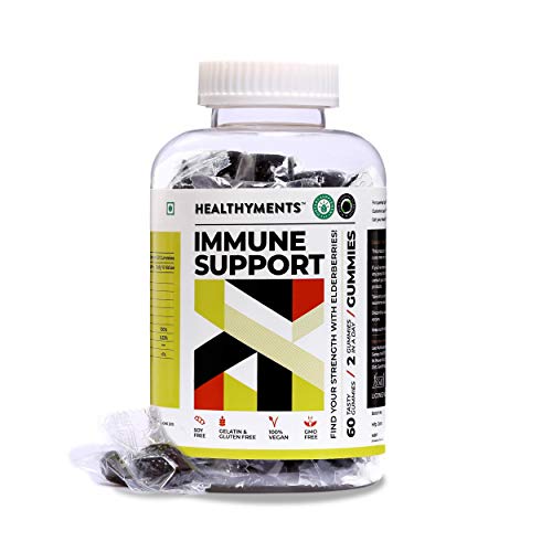 Healthyments Immune Support Gummy, 3 In 1 Immunity Booster, Antioxidant Blend of Elderberry, Vitamin C and Zinc – 60 Gummies Healthyments Immune Support Gummy, 3 In 1 Immunity Booster, Antioxidant Blend of Elderberry, Vitamin C and Zinc – 60 Gummies