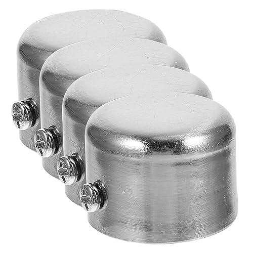 Alipis 4 Piezas Tapones de Barra Cortina para Decoración de Ventanas Accesorios Modernos para Cortinas Salón Comedor y Dormitorio